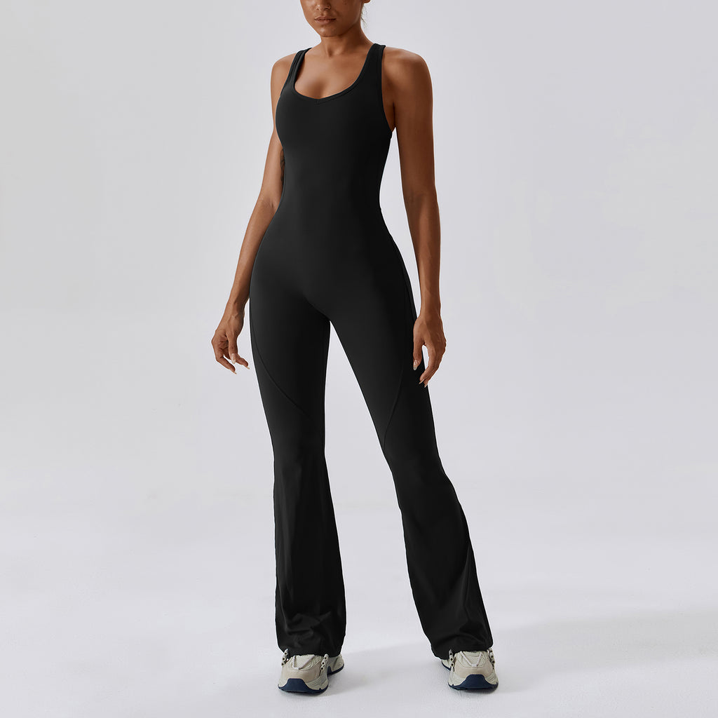 Sculpt Flare Onesie in Black