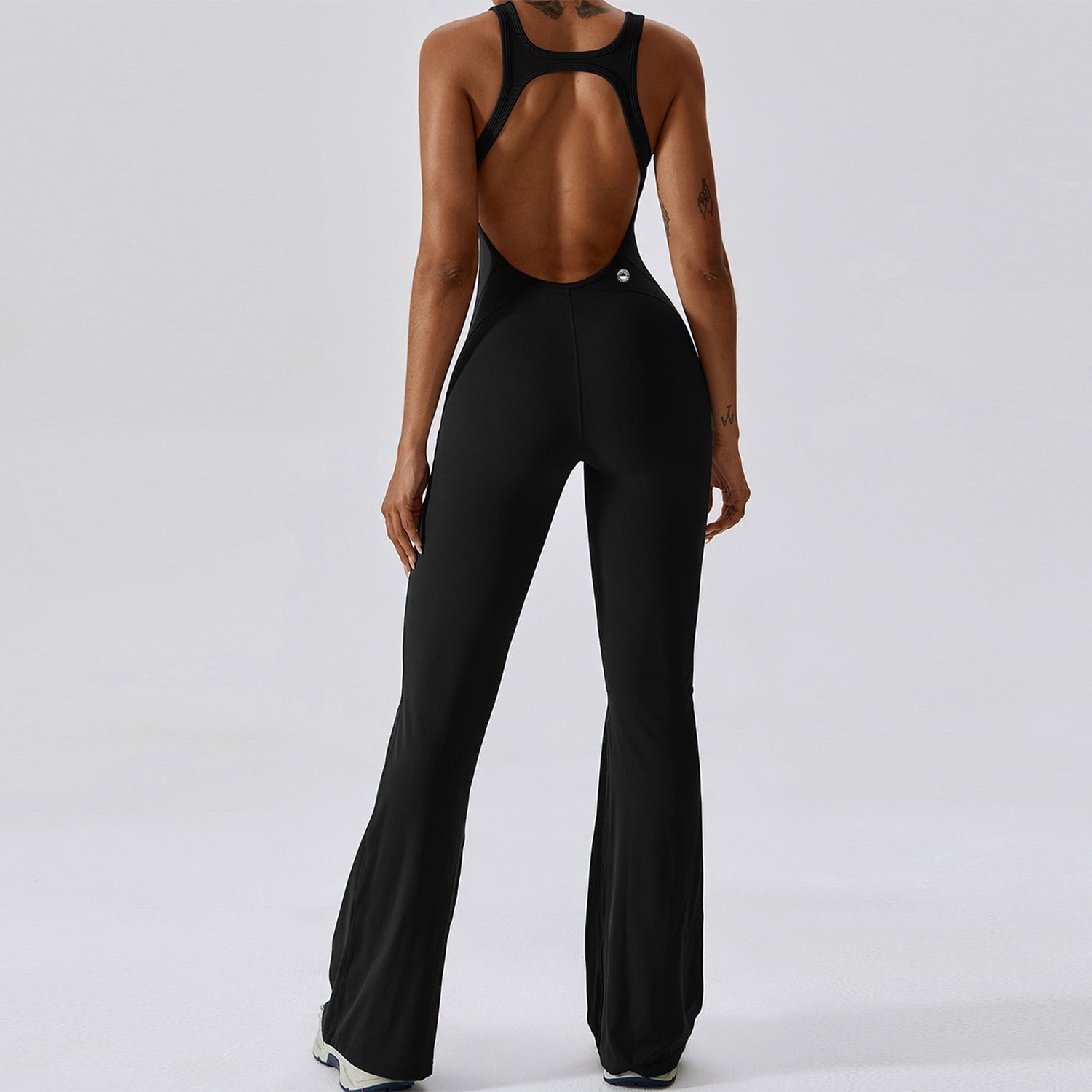 Sculpt Flare Onesie in Black
