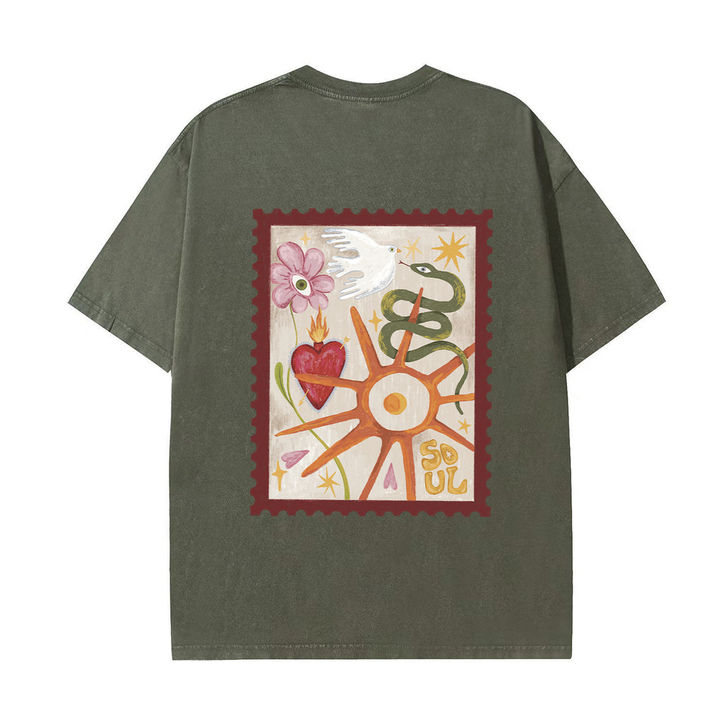 Soul Signature Tee in Military
