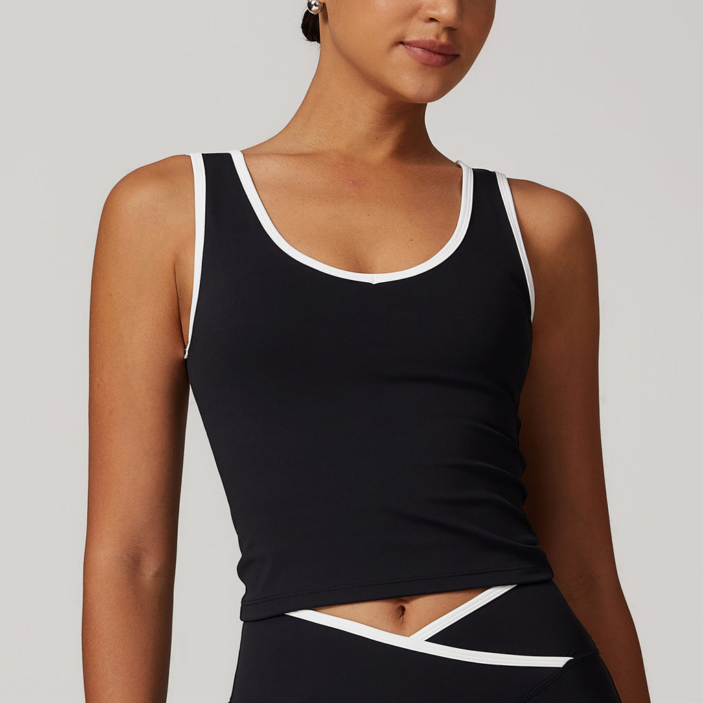 Contour Sculpt Tank in Black
