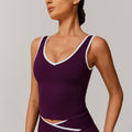 Contour Sculpt Tank in Plum