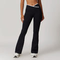 Contour Sculpt Flared Leggings in Black