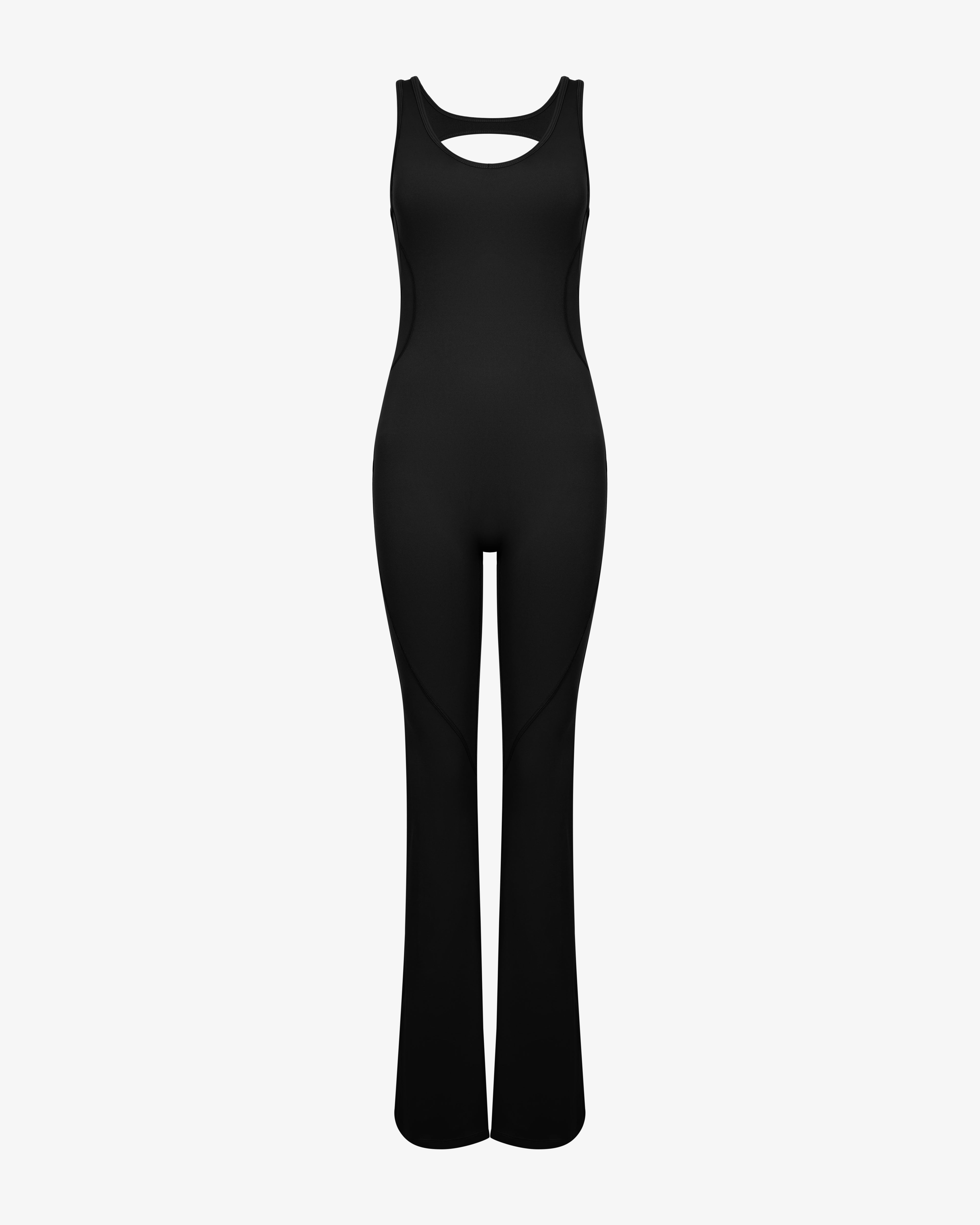 Sculpt Flare Onesie in Black