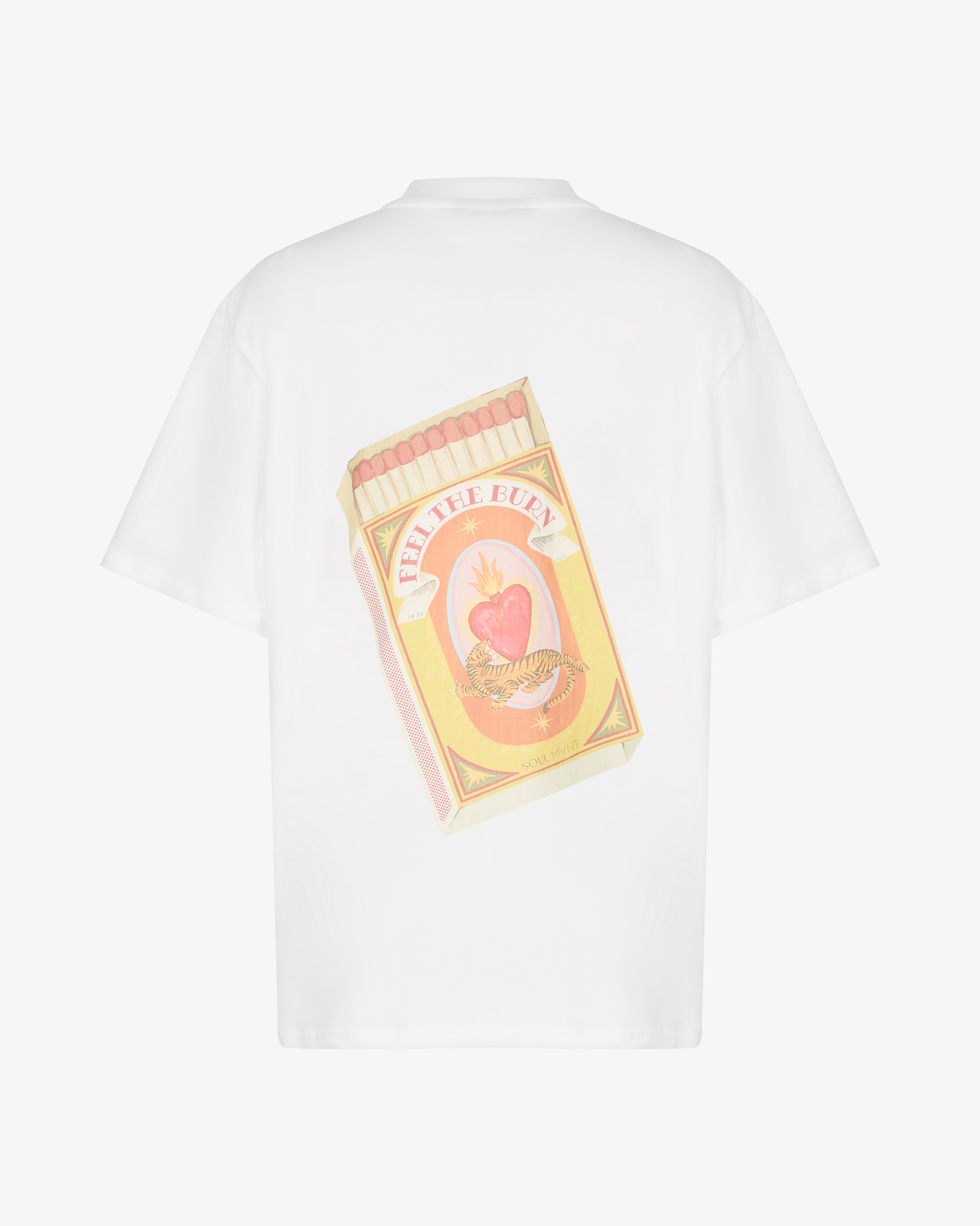 Feel the Burn Tee in White