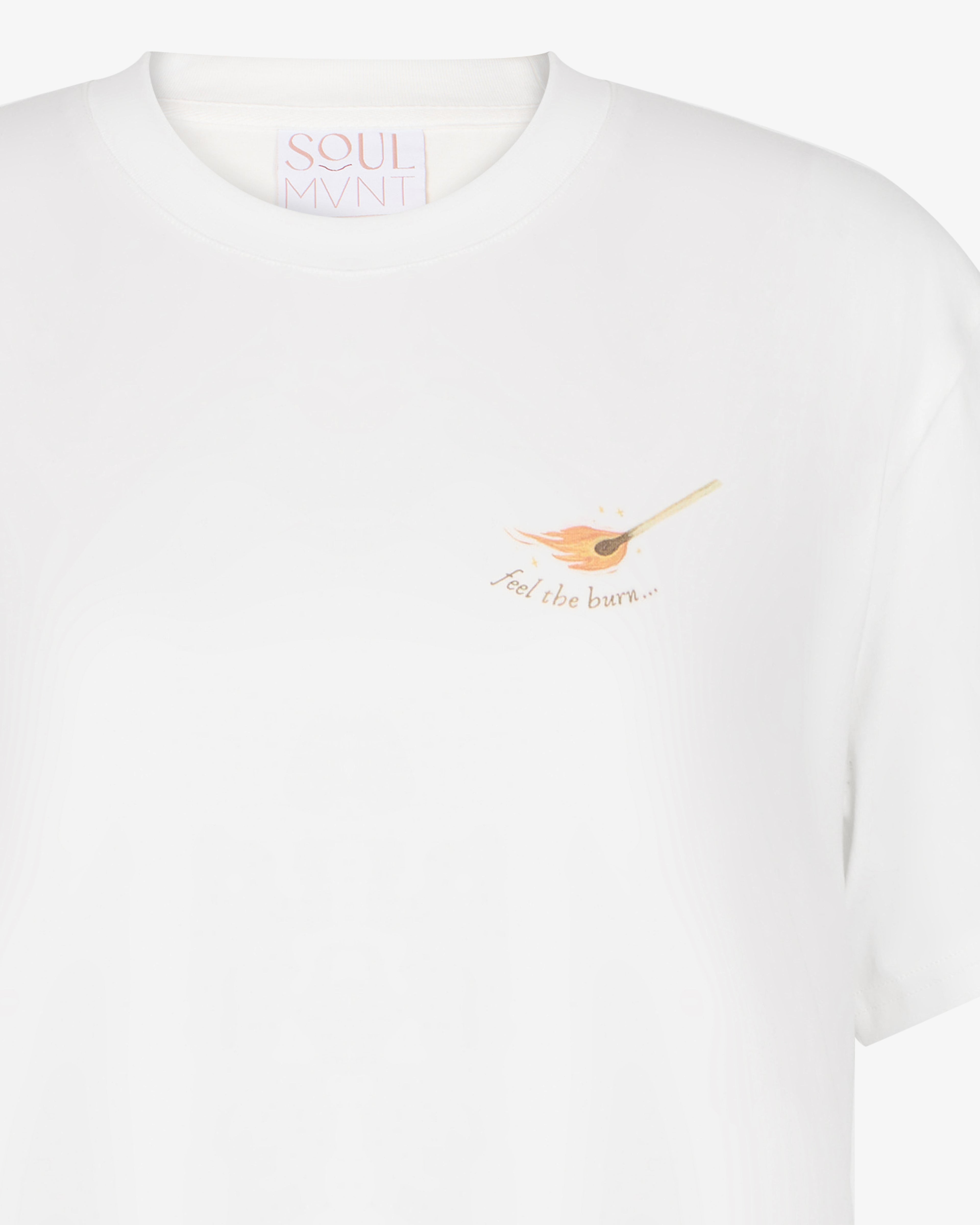 Feel the Burn Tee in White
