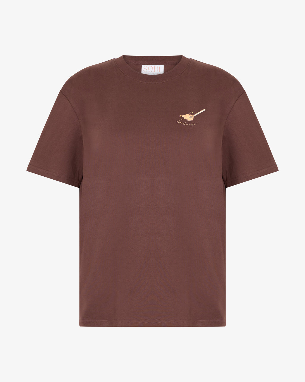 Feel the Burn Tee in Brown