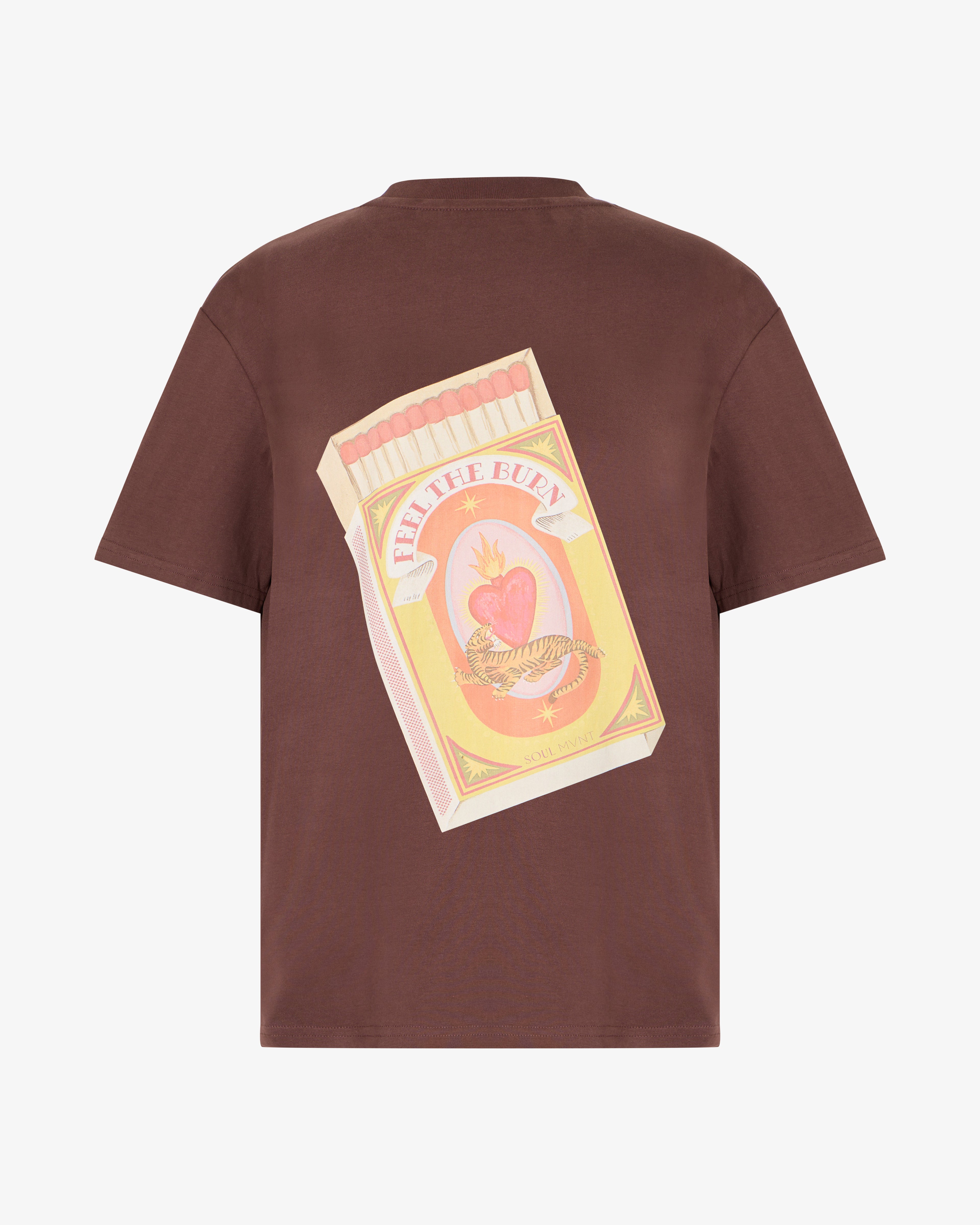 Feel the Burn Tee in Brown