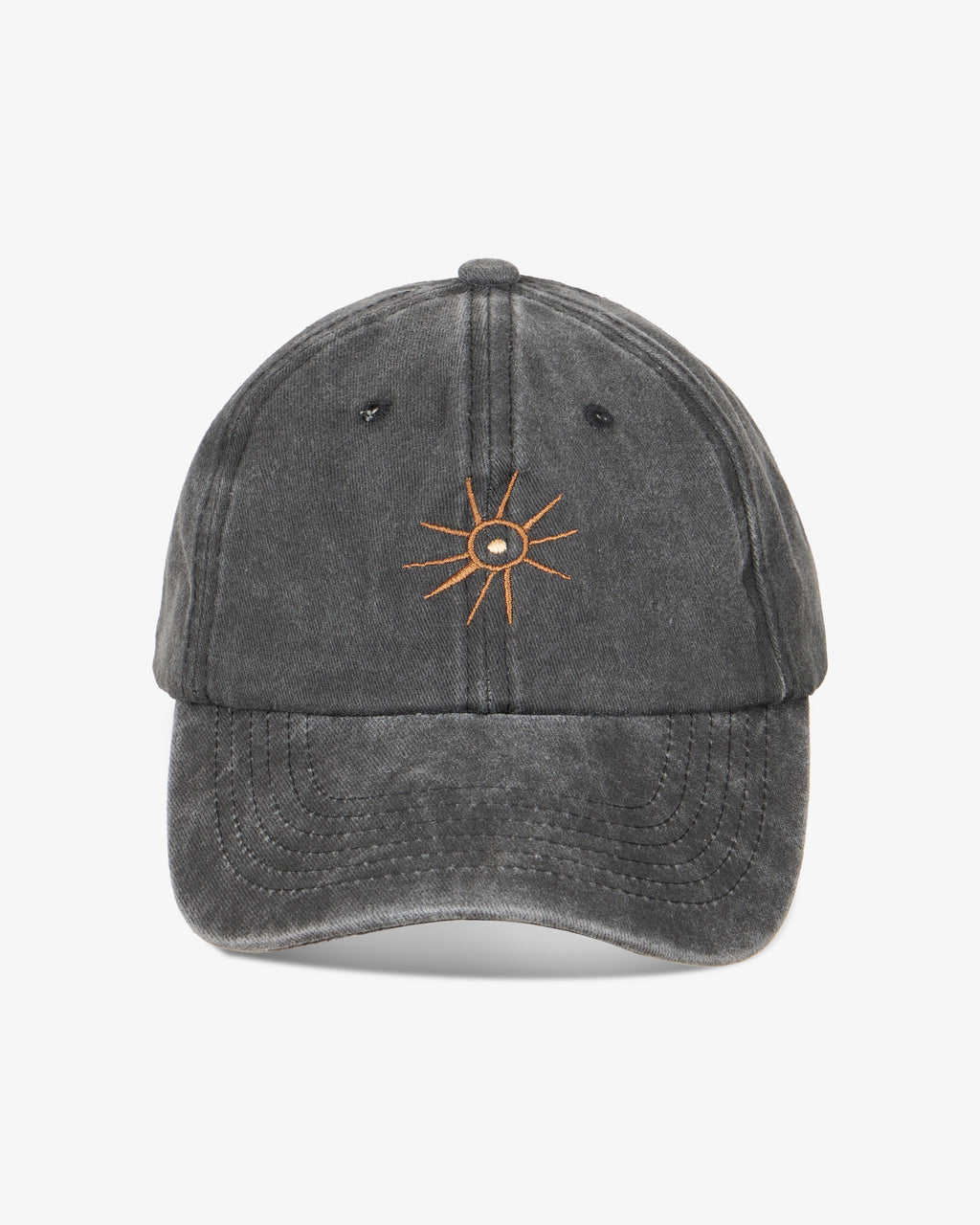 Soul Sun Washed Cap in Black