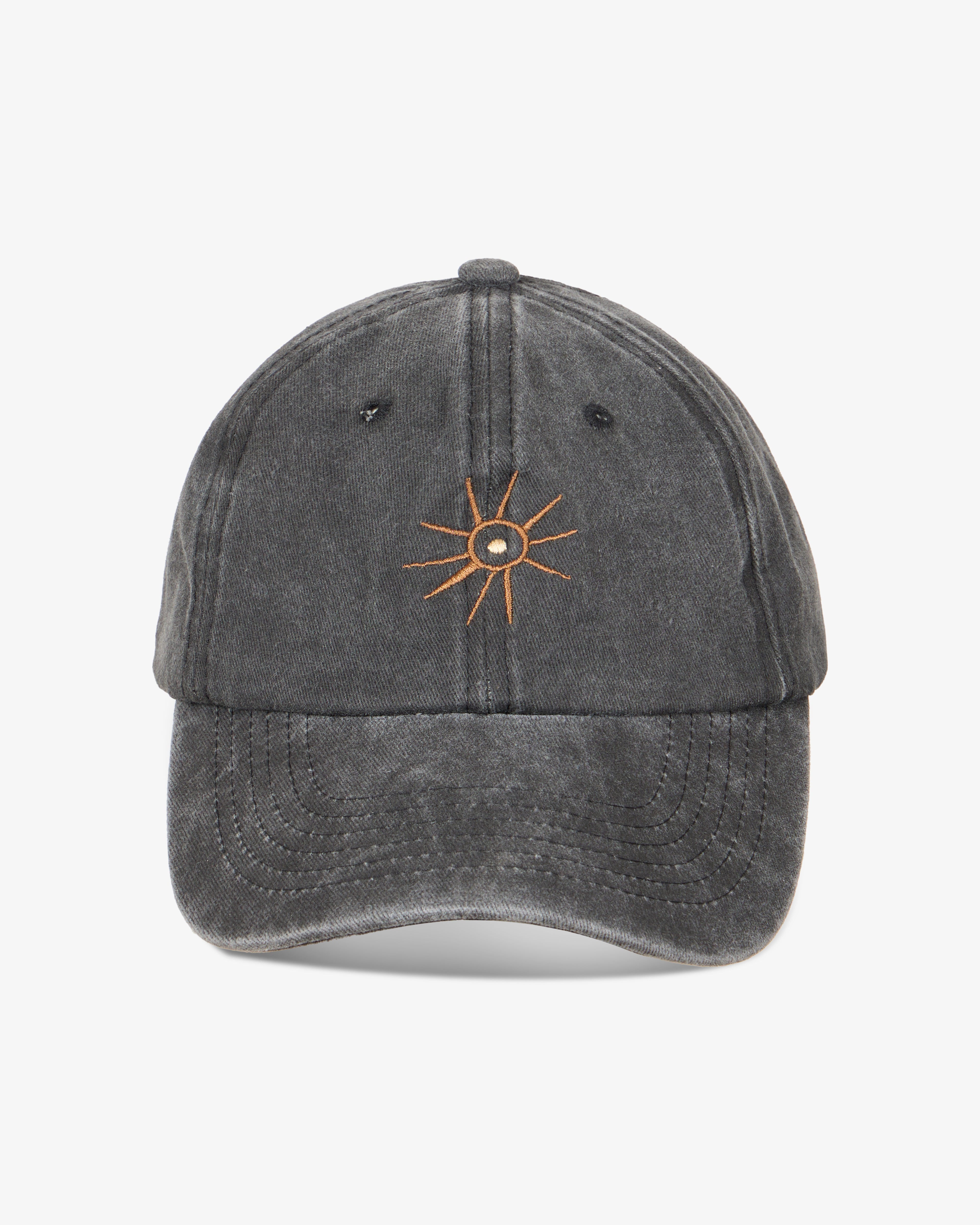 Soul Sun Washed Cap in Black