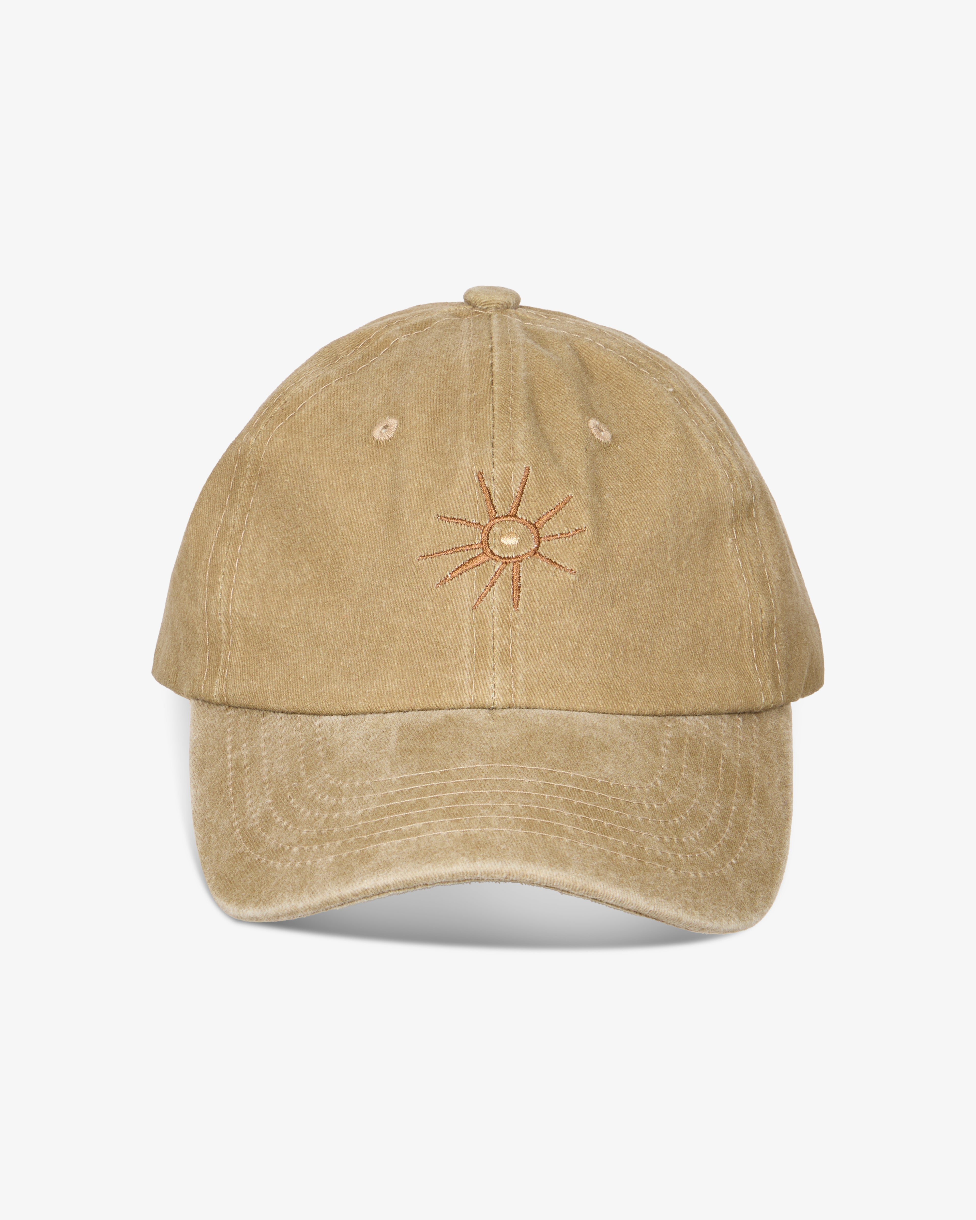 Soul Sun Washed Cap in Beige