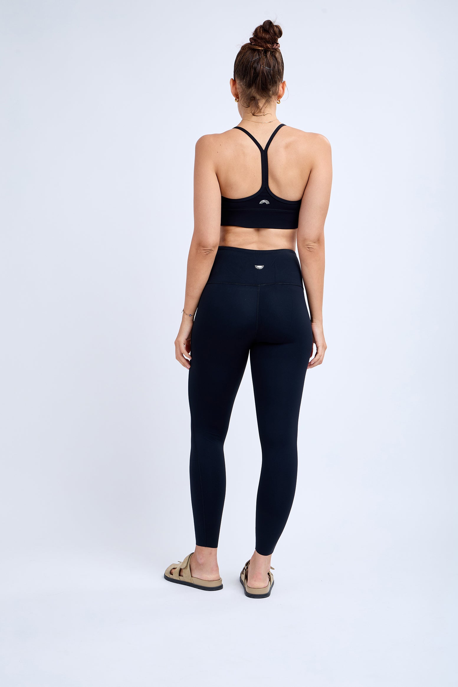 Laser Cut Leggings in Black