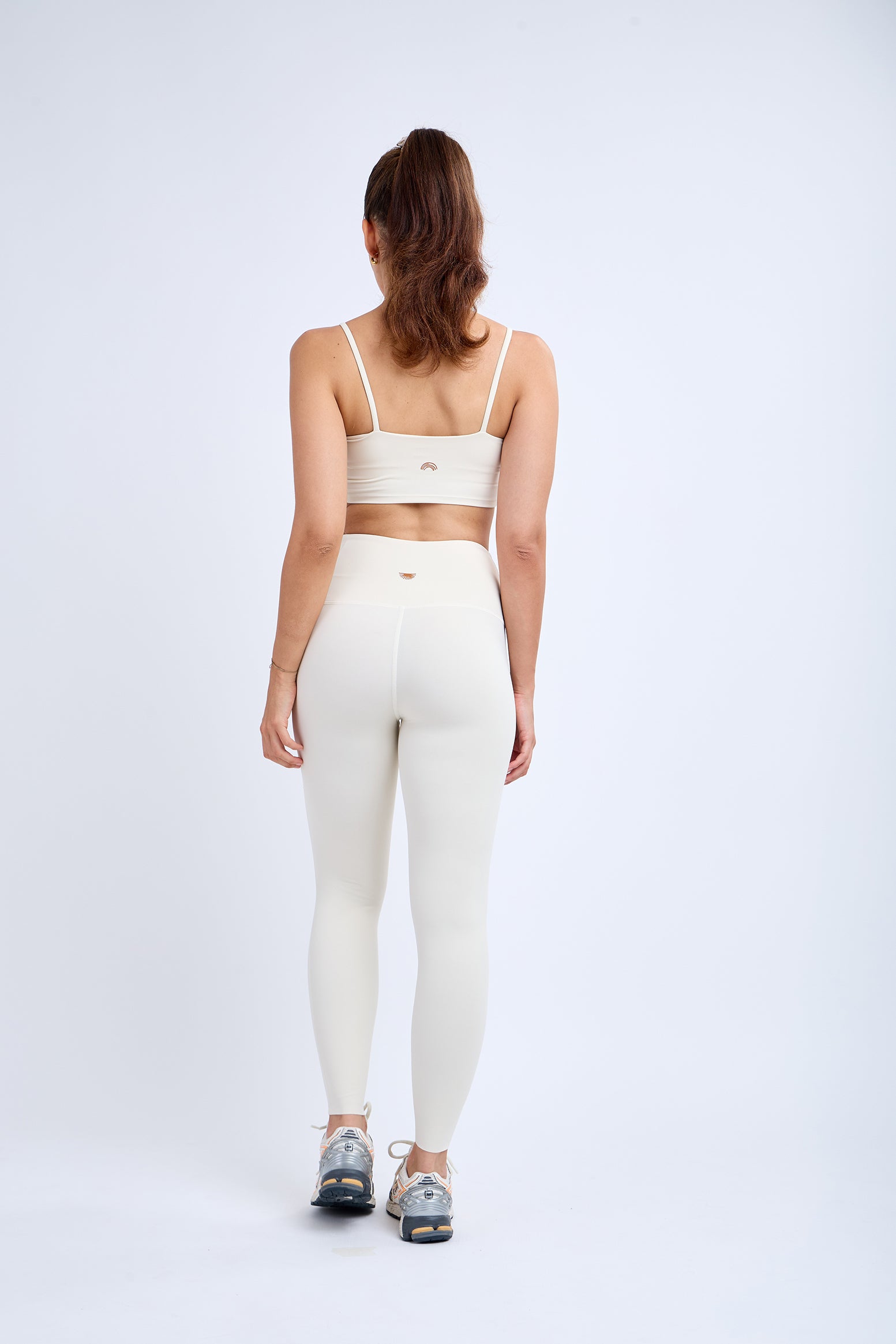 Laser Cut Leggings in Ivory