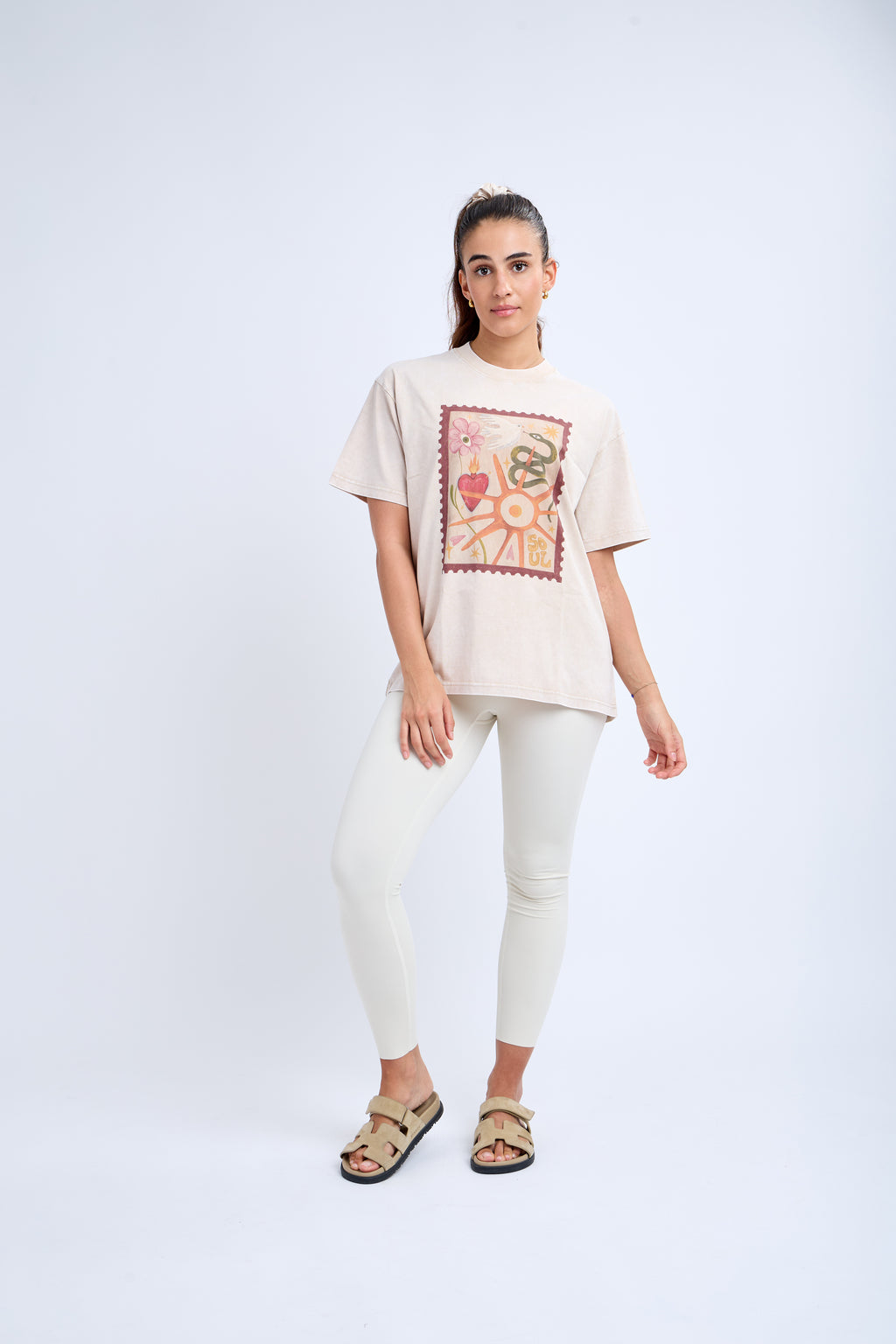 Soul Signature Tee in Beige