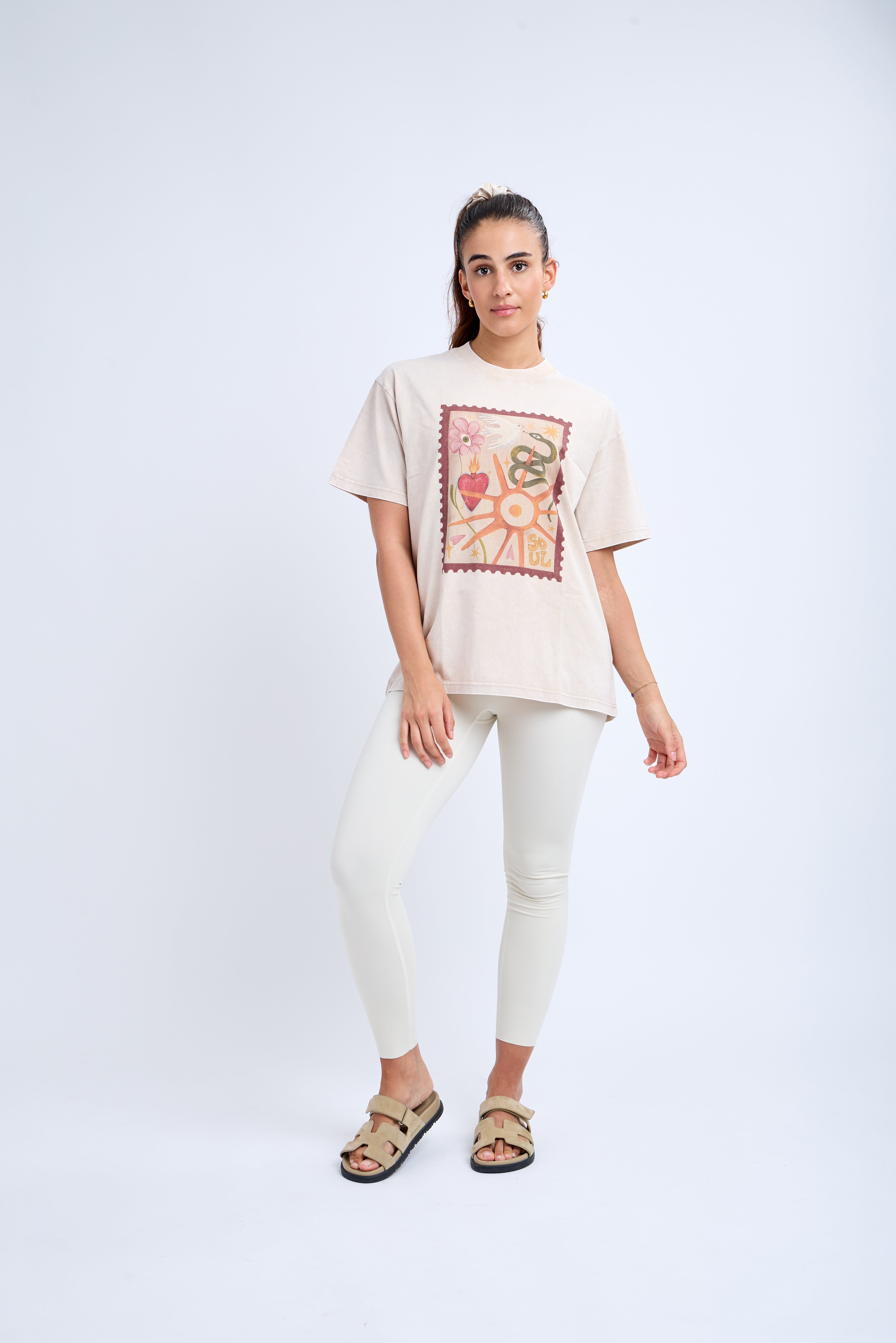 Soul Signature Tee in Beige