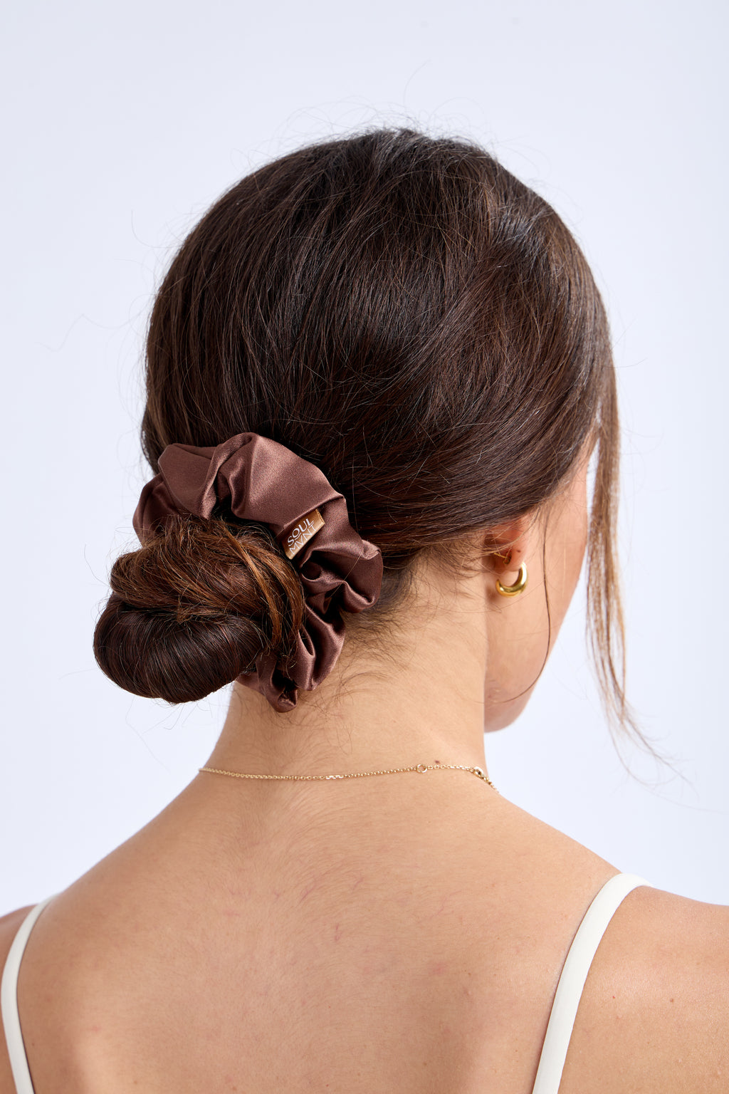 Classic Silk Scrunchy in Black