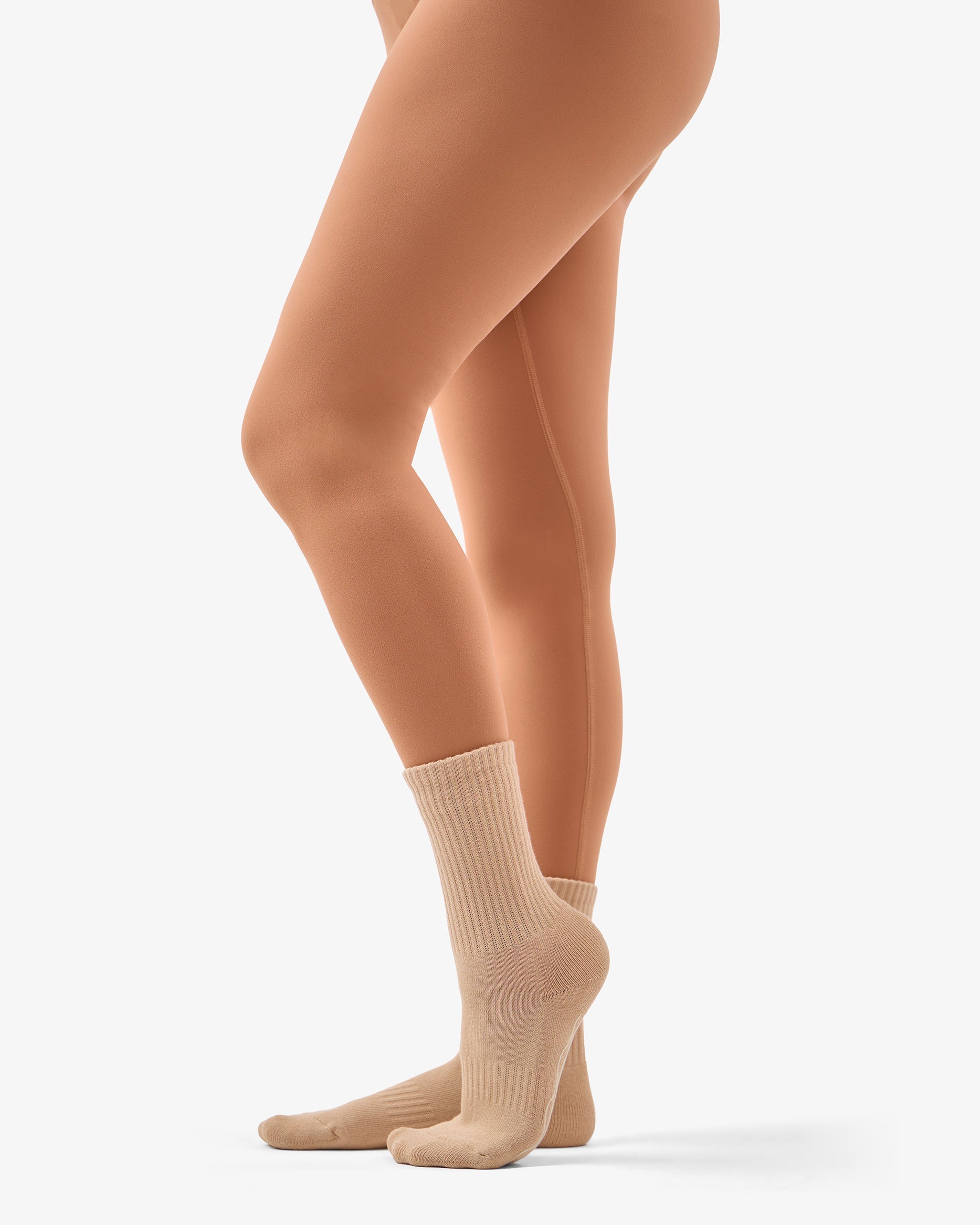 Signature Crew Socks in Beige | UAO08-Beige_0.jpg