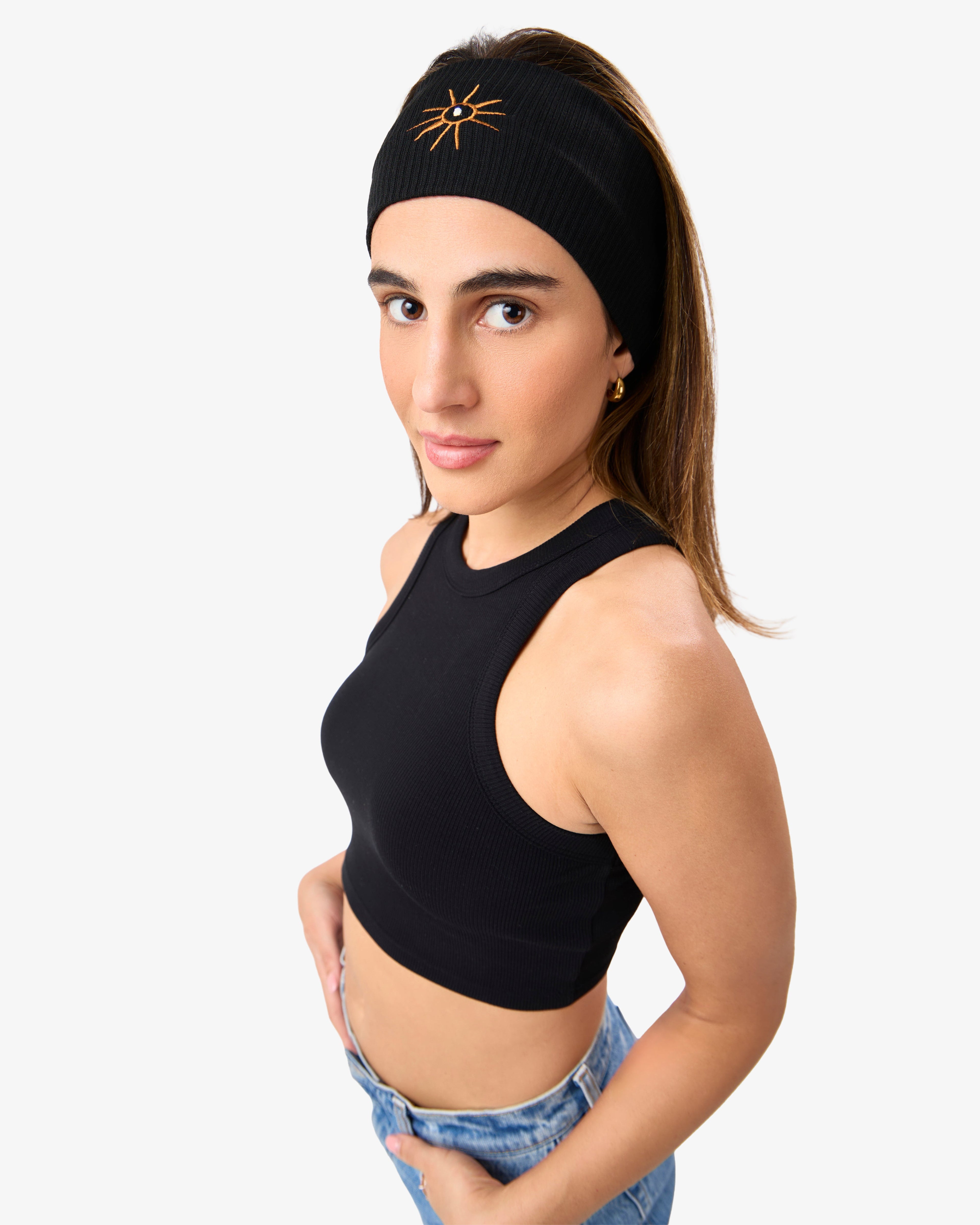 Ribbed Headband in Black | WAH09-Black_0.jpg