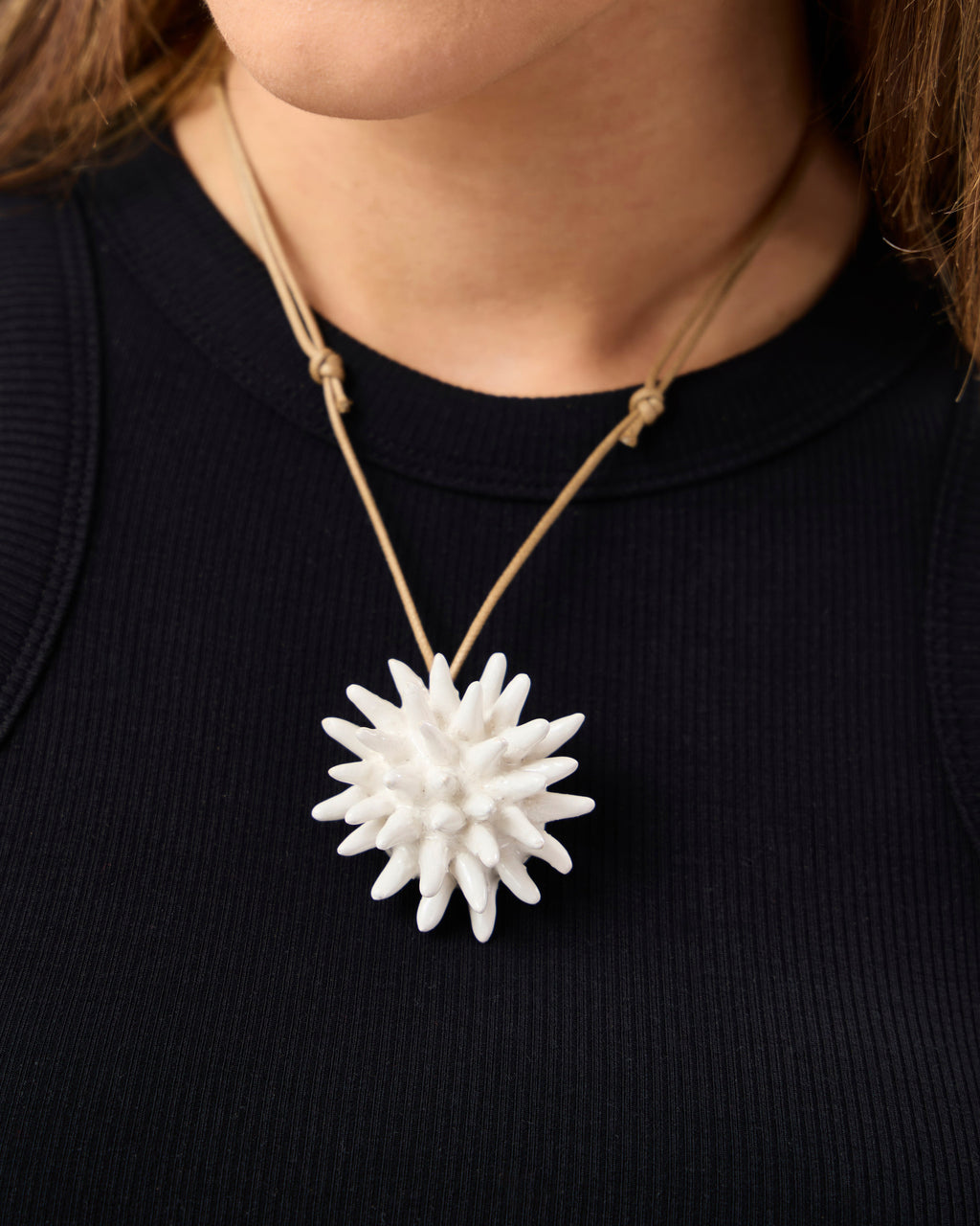 Sea Urchin Necklace in White | WAN06-White_0.jpg