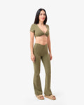 Flared Leggings in Military | WRB05-WRL05-Military_2.jpg