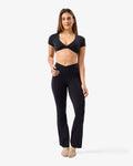 Flared Leggings in Black | WRB07-WRL07-Black_0.jpg