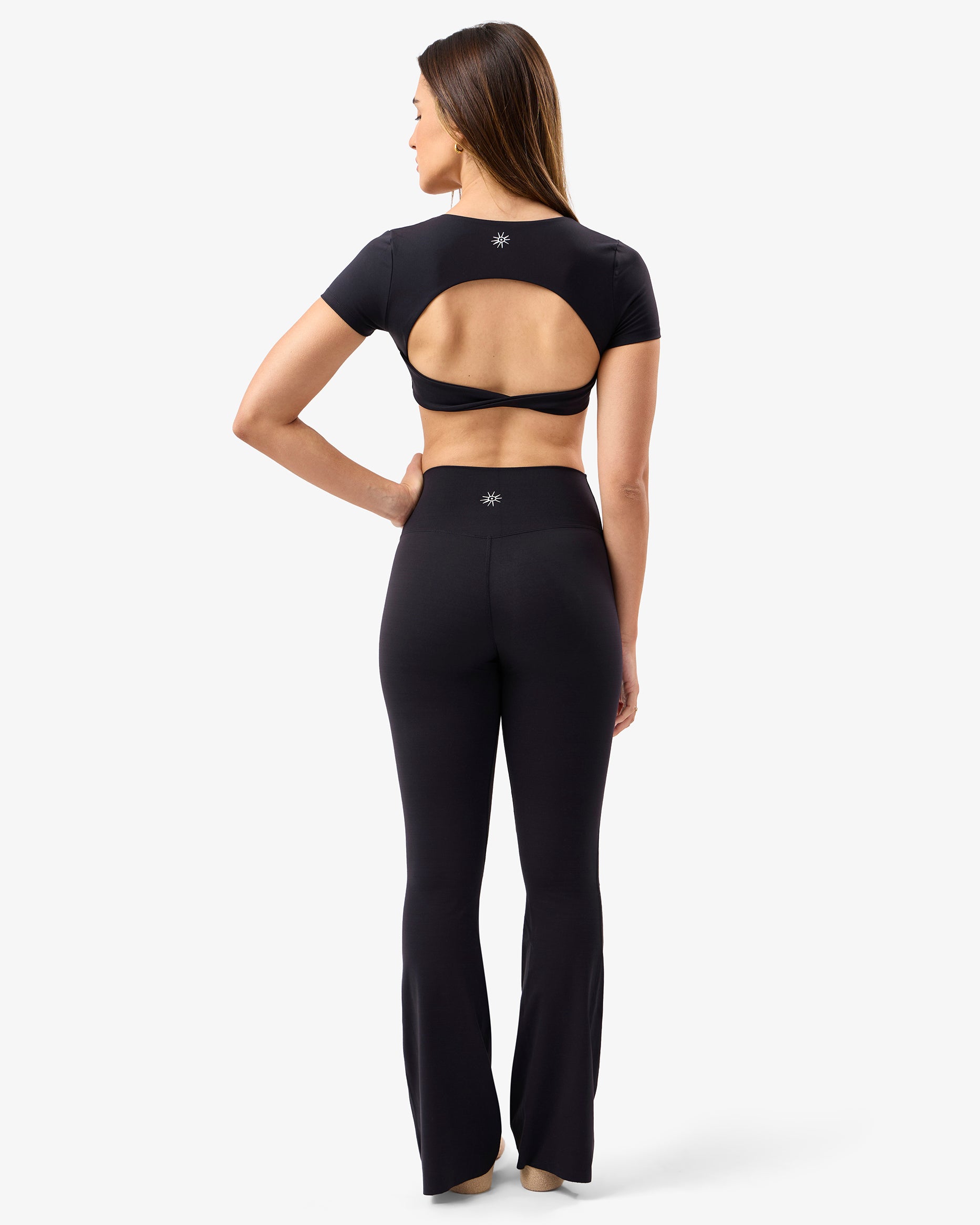 Flared Leggings in Black
