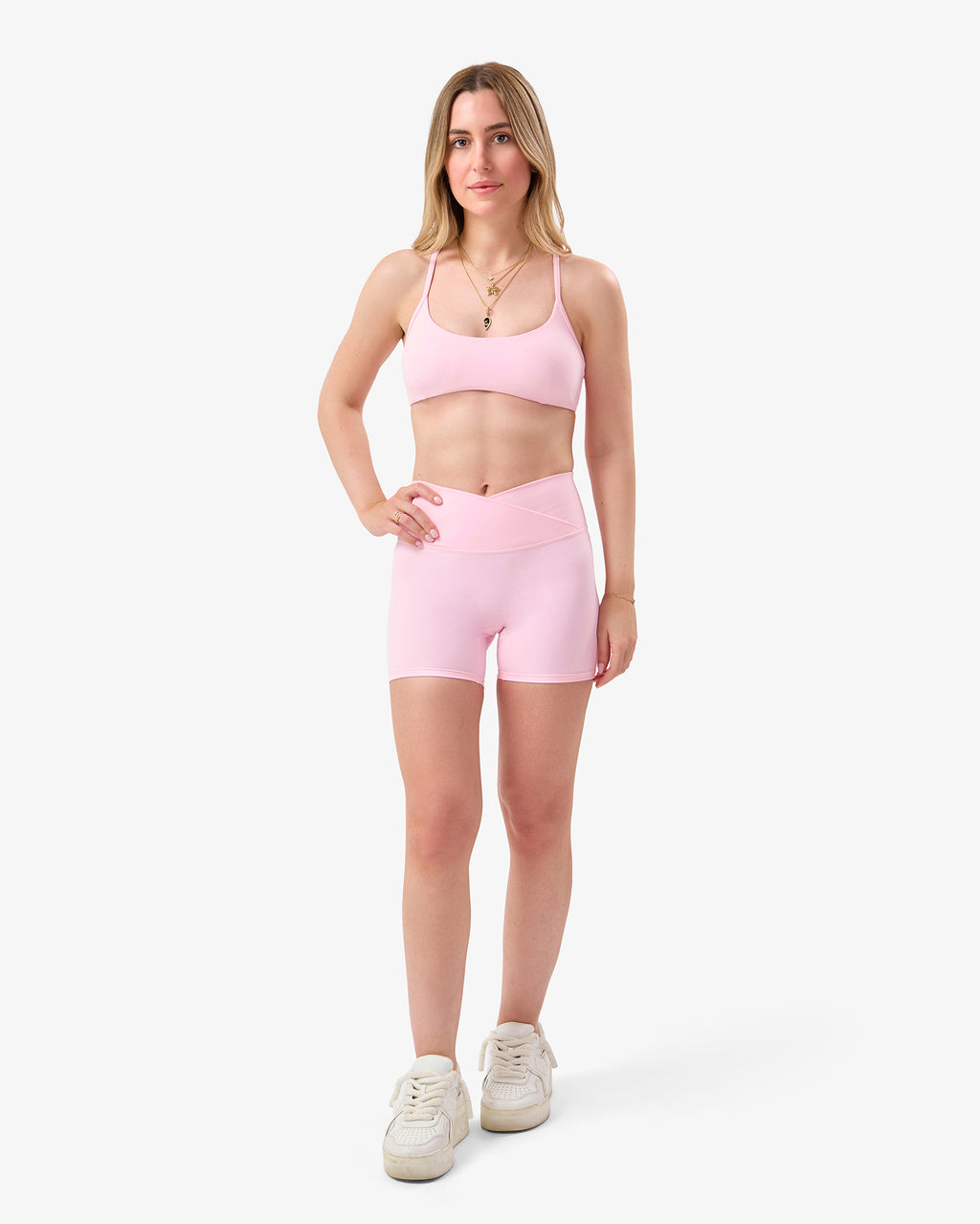 Biker Shorts in Bubble Pink