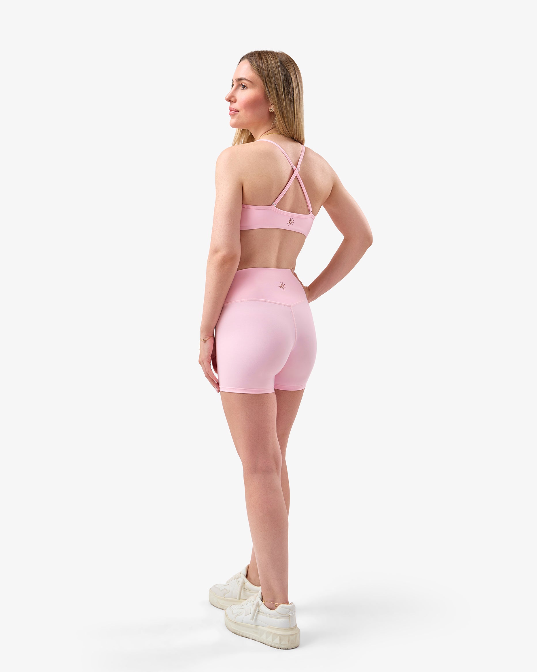 Biker Shorts in Bubble Pink