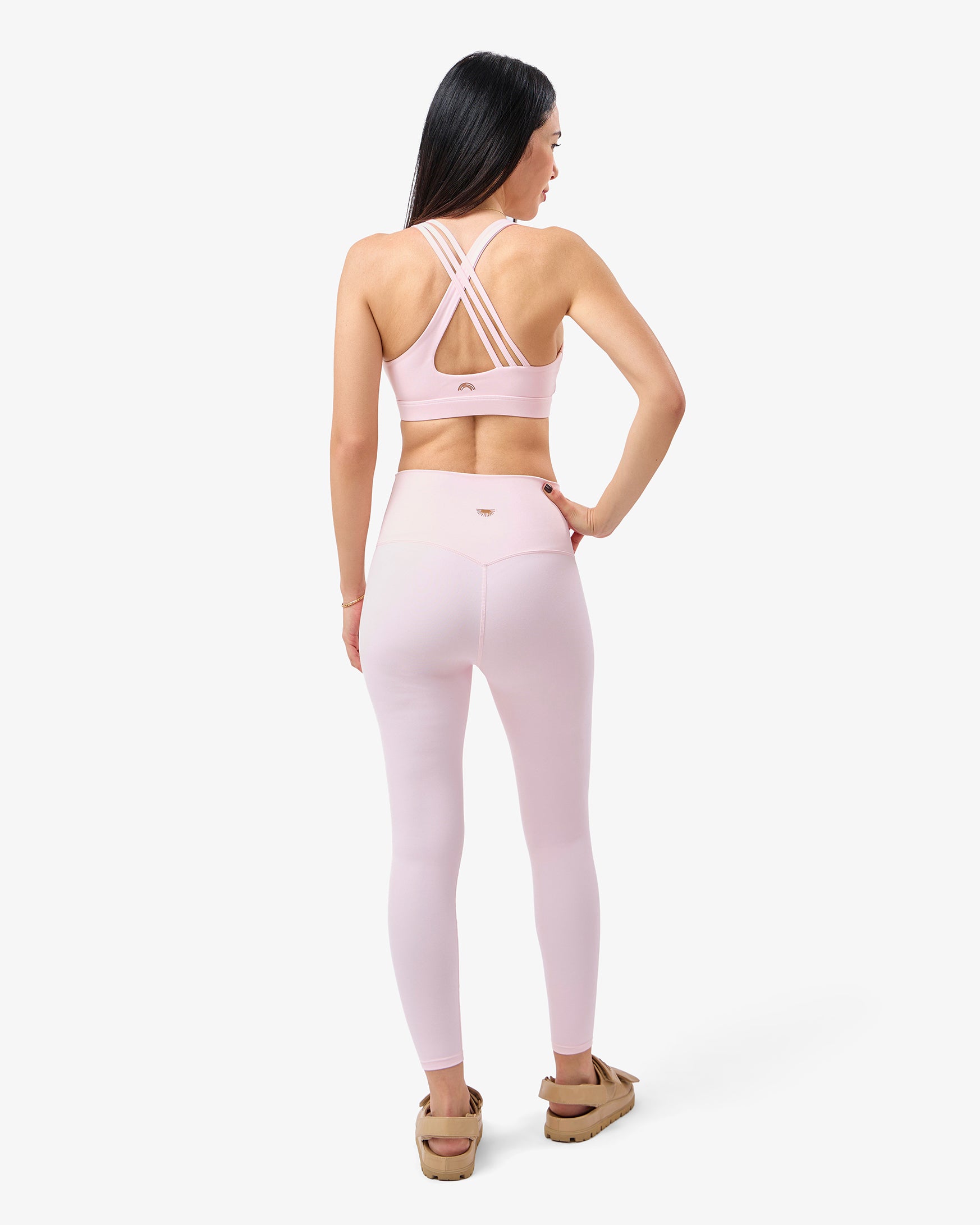 Brushed Leggings in Light Pink