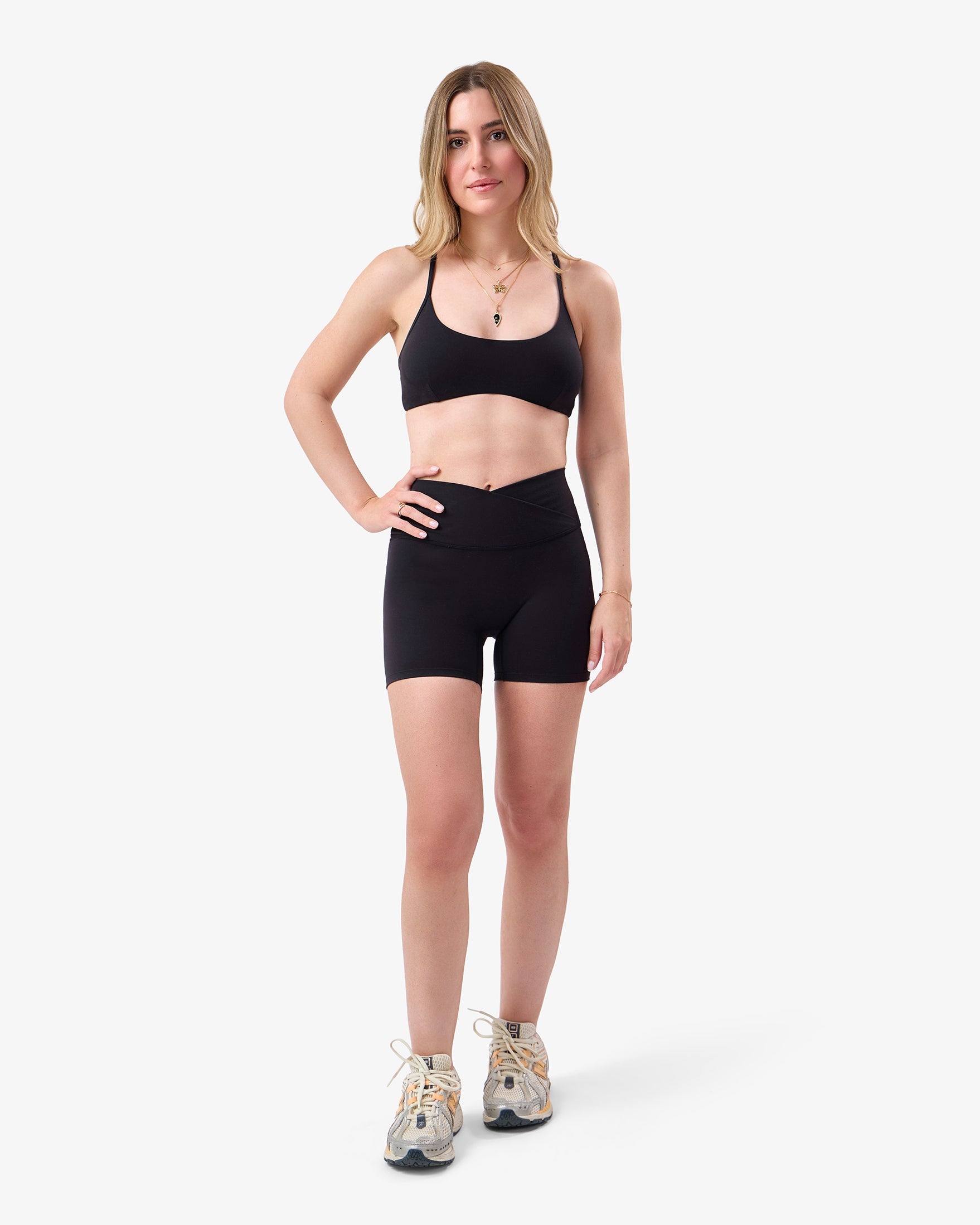 Brushed Sports Bra in Light Pink | WRB09-WRX02-Black_0.jpg