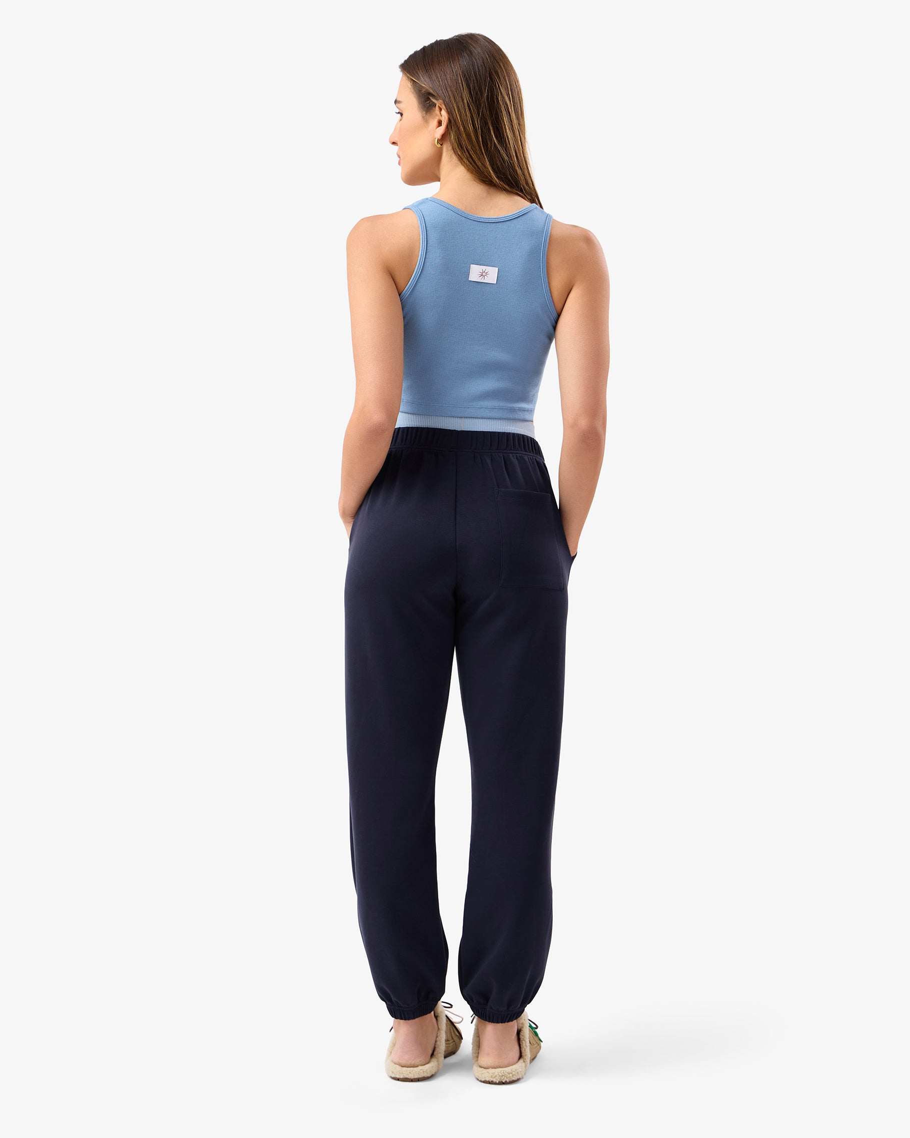 Brushed Modal Joggers in Midnight Blue