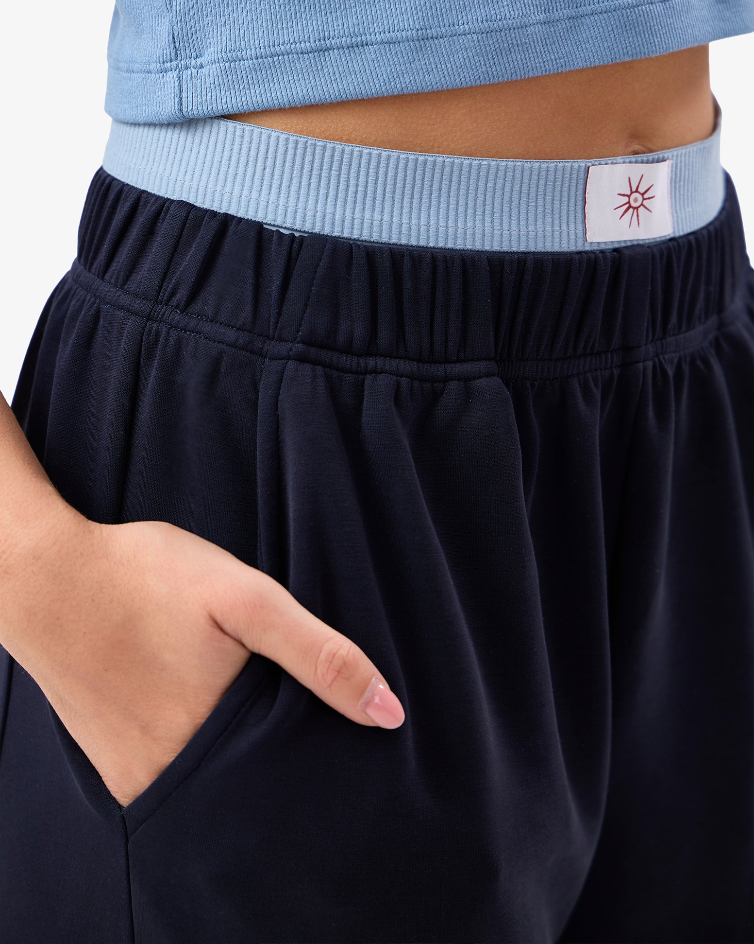 Brushed Modal Joggers in Midnight Blue