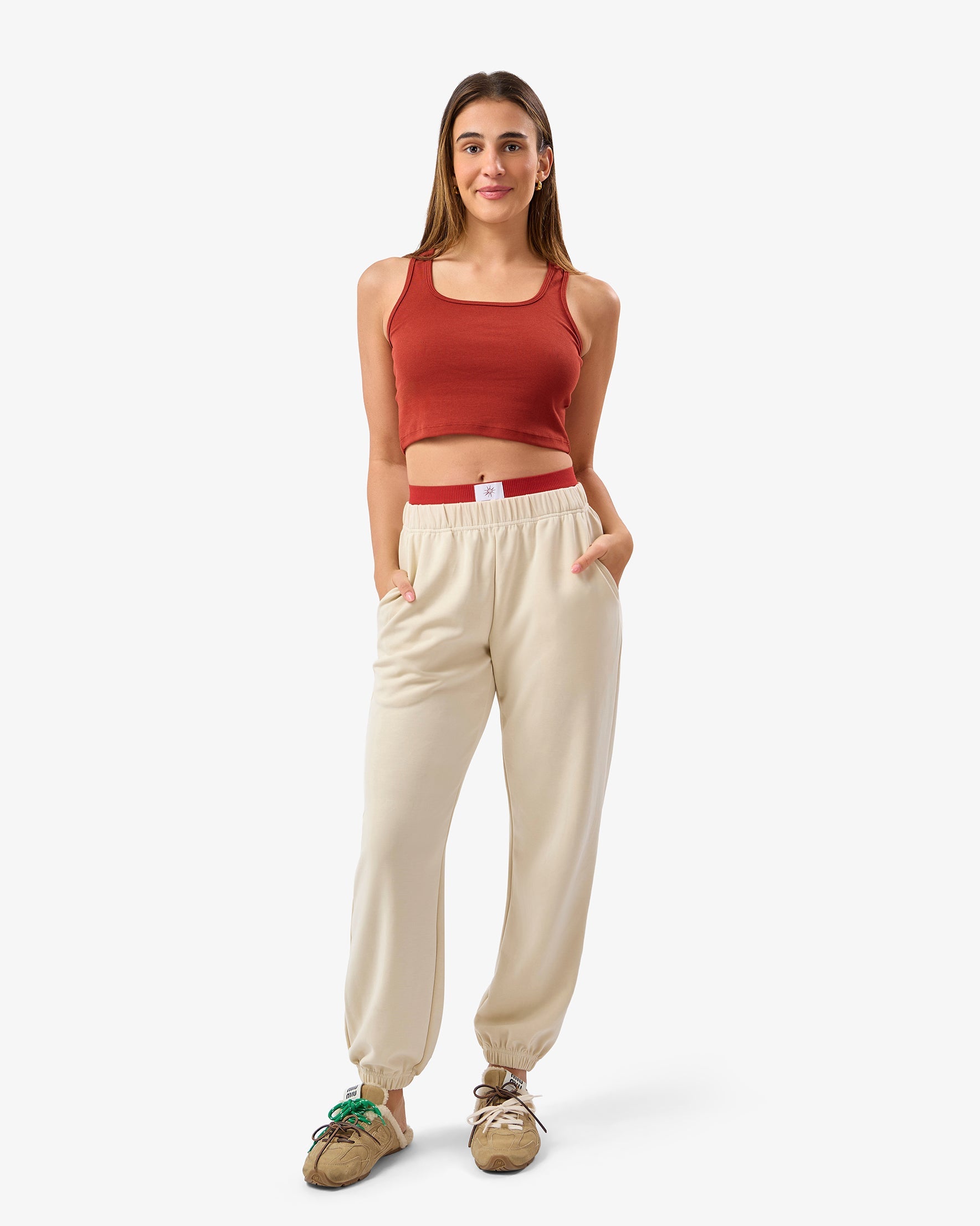Brushed Modal Joggers in Ivory | WRT04-Terracota-WRJ03-Ivory_0.jpg