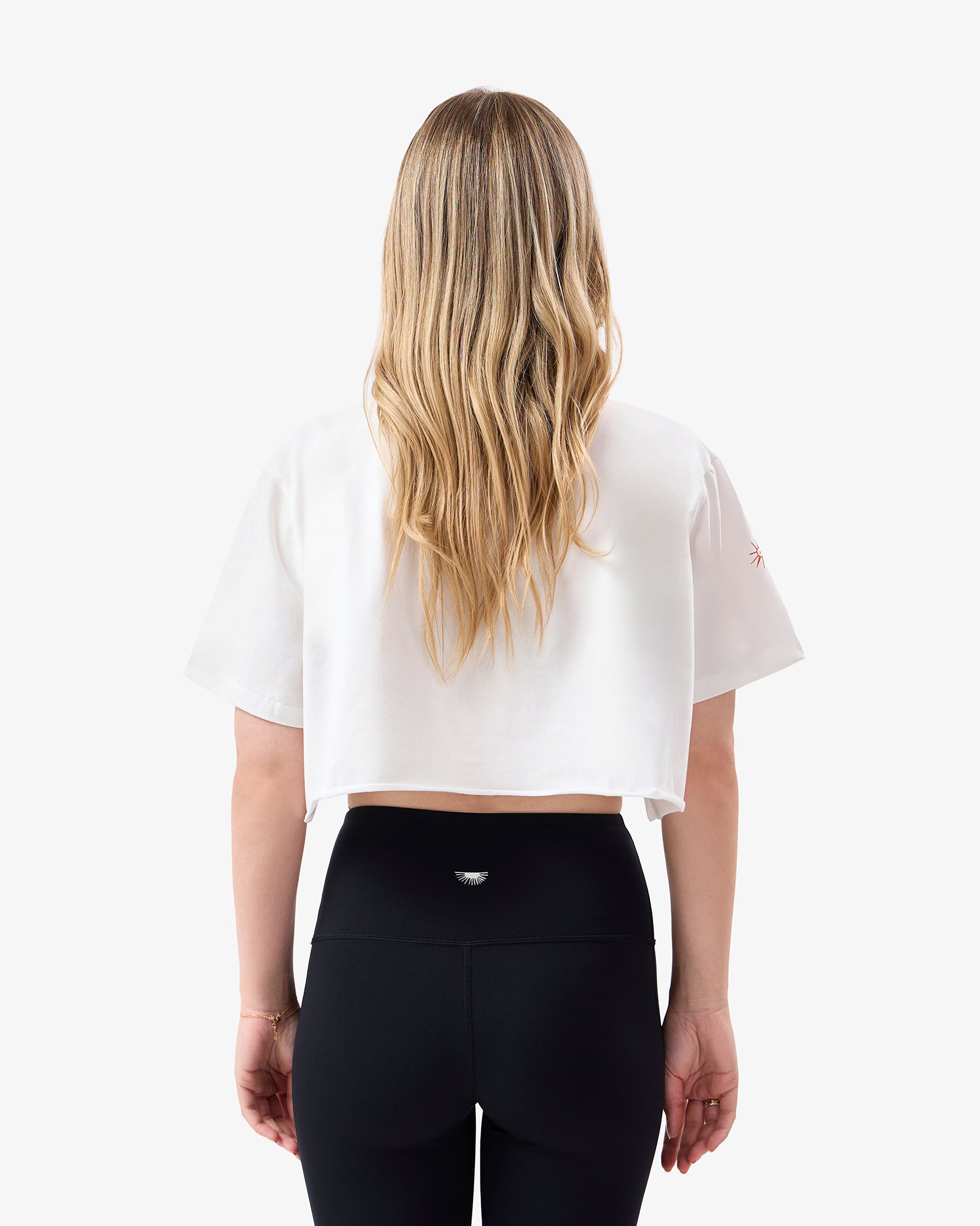 Essential Cropped Tee in White