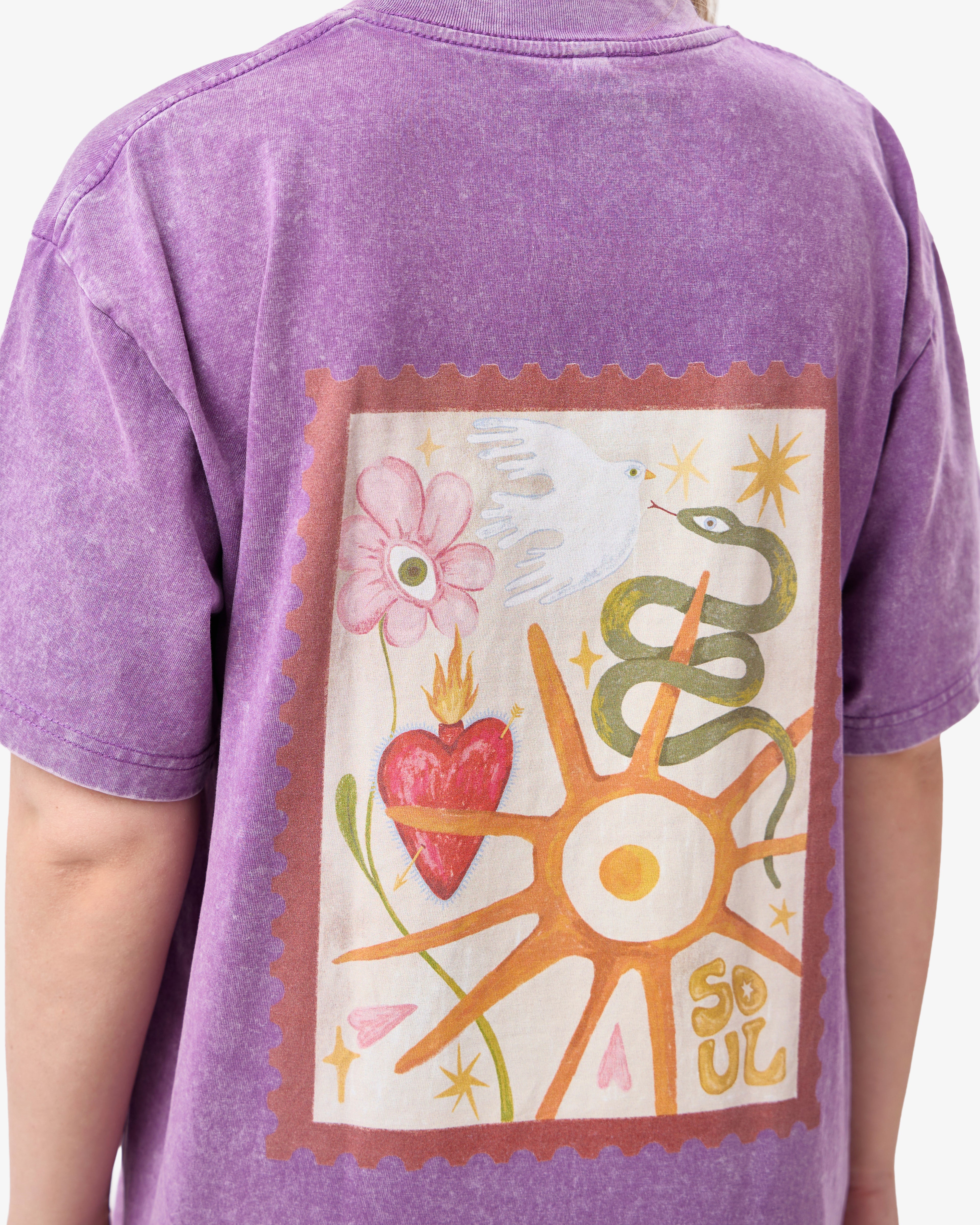 Soul Signature Tee in Purple